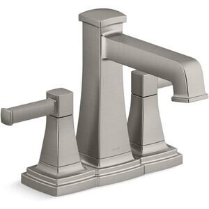 Kohler 27398-4K-BN Centerset Bathroom Sink Faucet, Brushed Nickel